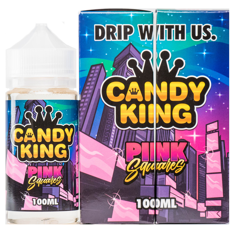 Candy King - Pink Squares - 100ML Vape Juice - Cloud City Vapes NC