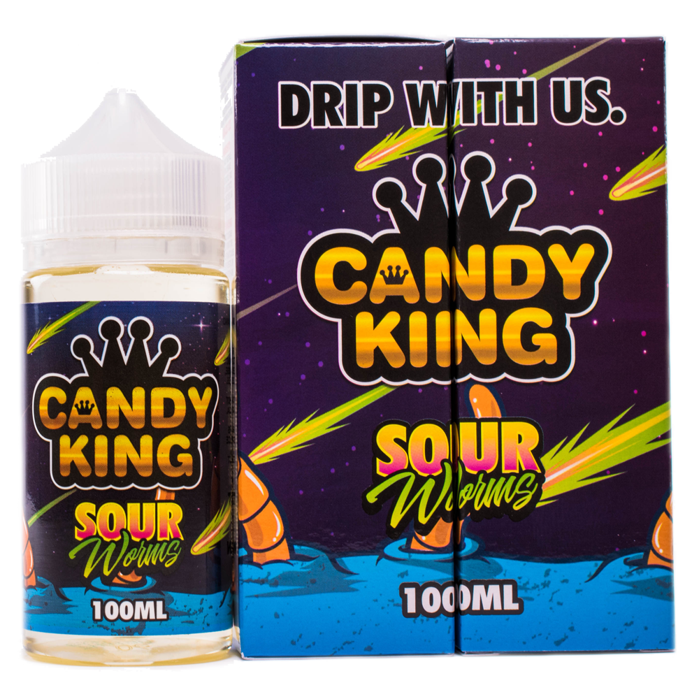Candy King - Sour Worms - 100ML Vape Juice - Cloud City Vapes NC