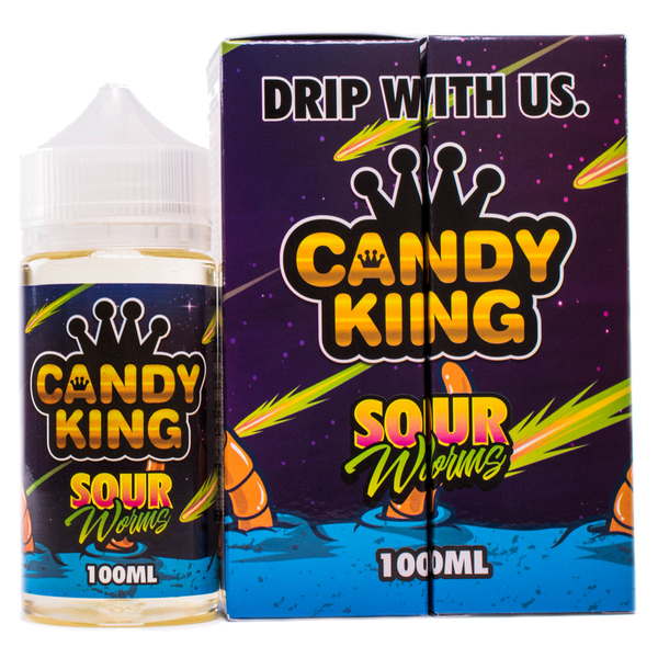 Candy King - Sour Worms - 100ML Vape Juice - Cloud City Vapes NC