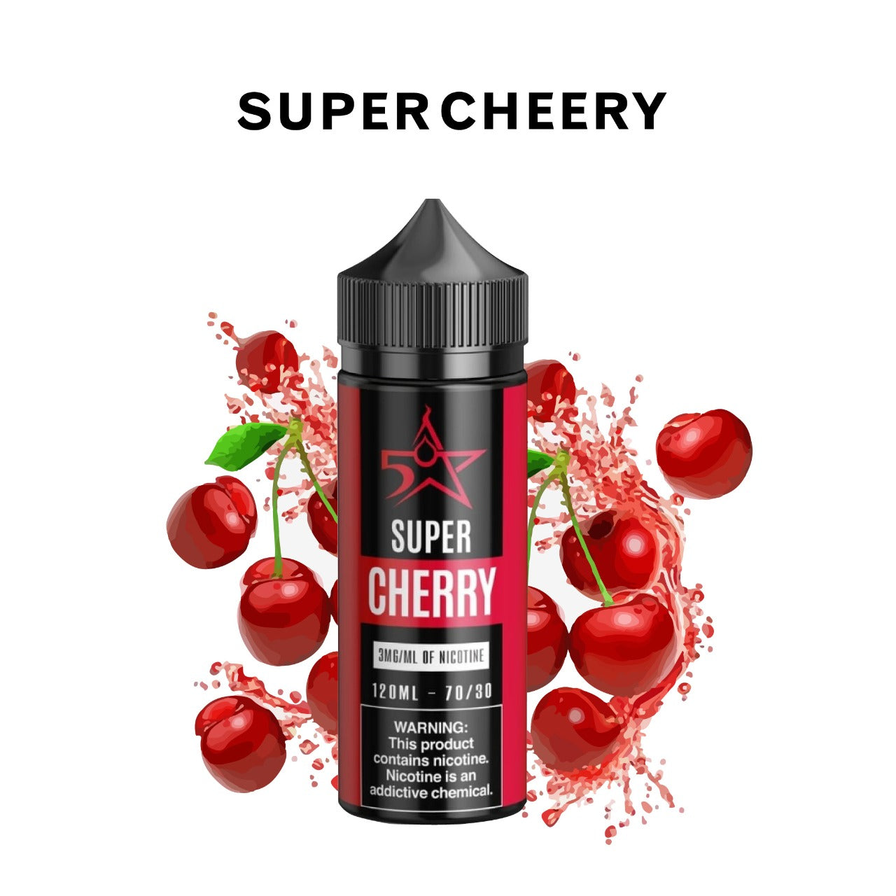 Five Star - Super Cherry - 120ML Vape Juice