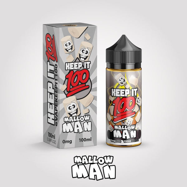 Keep It 100 - Mallow Man - 100ML Vape Juice - Cloud City Vapes NC