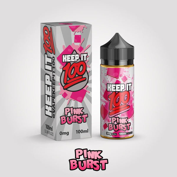 Keep It 100 - Pink Burst - 100ML Vape Juice - Cloud City Vapes NC