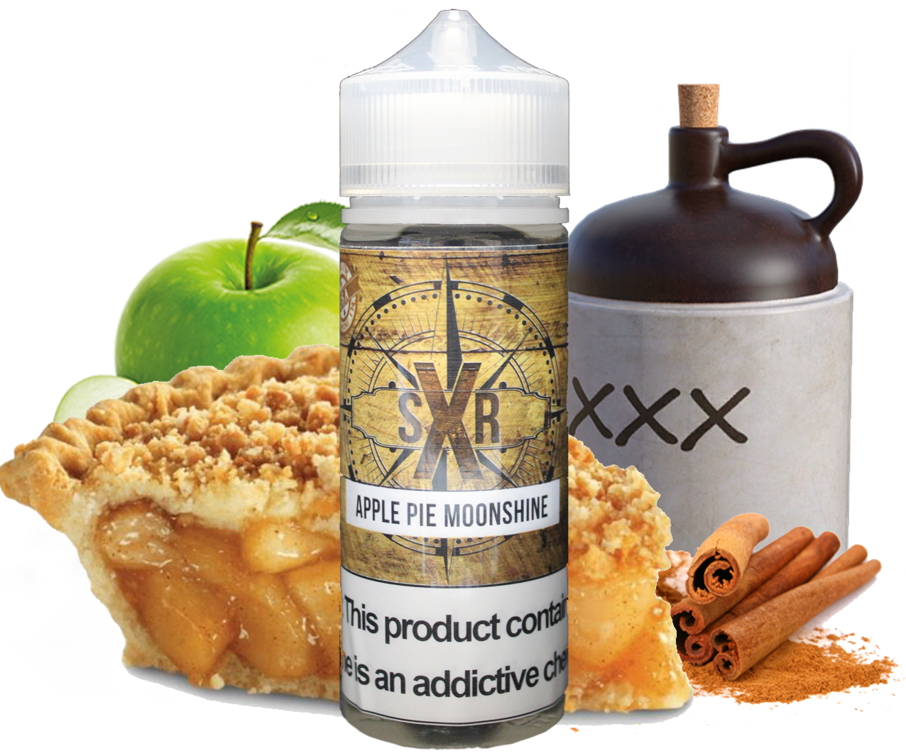 SXR - Apple Pie Moonshine - 120ML Vape Juice