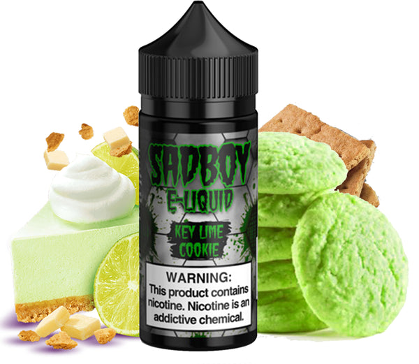 Sadboy - Key Lime Cookie - 100ML Vape Juice - Key Lime Pie Cookie Graham Cracker Flavor