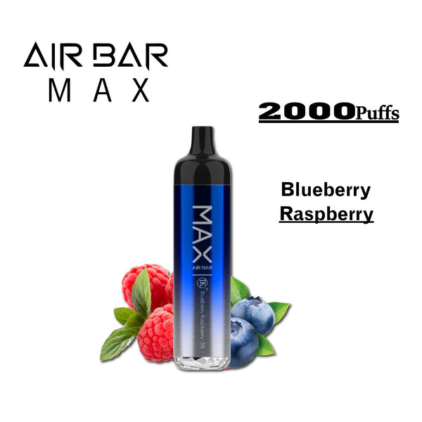 Suorin - Air Bar MAX - 2000 Puffs - Disposable Vape - Blueberry Raspberry