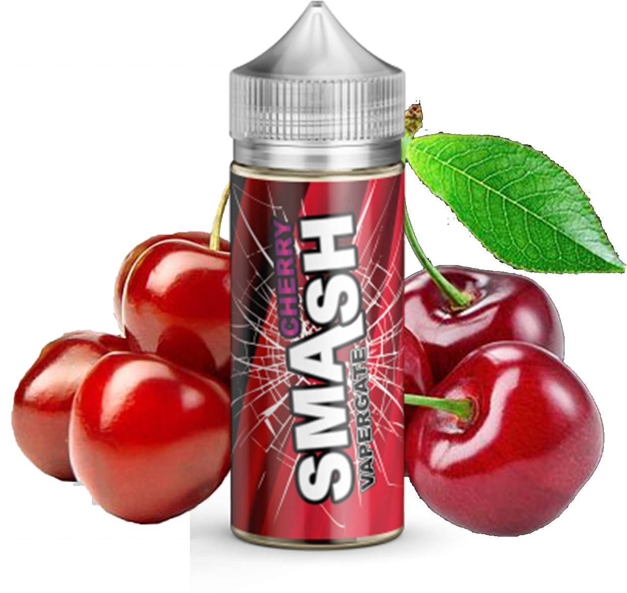 Vapergate - Smash - Cherry - 100ML Vape Juice - Cherry Plastic Bottle