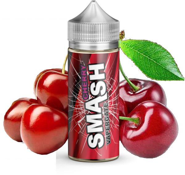 Vapergate - Smash - Cherry - 100ML Vape Juice - Cherry Plastic Bottle