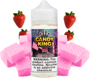 Candy King - Pink Squares - 100ML Vape Juice - Pink Starburst flavored Candy