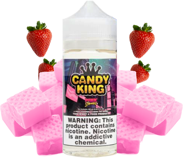 Candy King - Pink Squares - 100ML Vape Juice - Pink Starburst flavored Candy