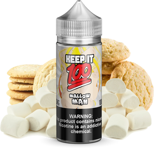 Keep It 100 - Mallow Man - 100ML Vape Juice - Marshmallow Sugar Cookie Flavor