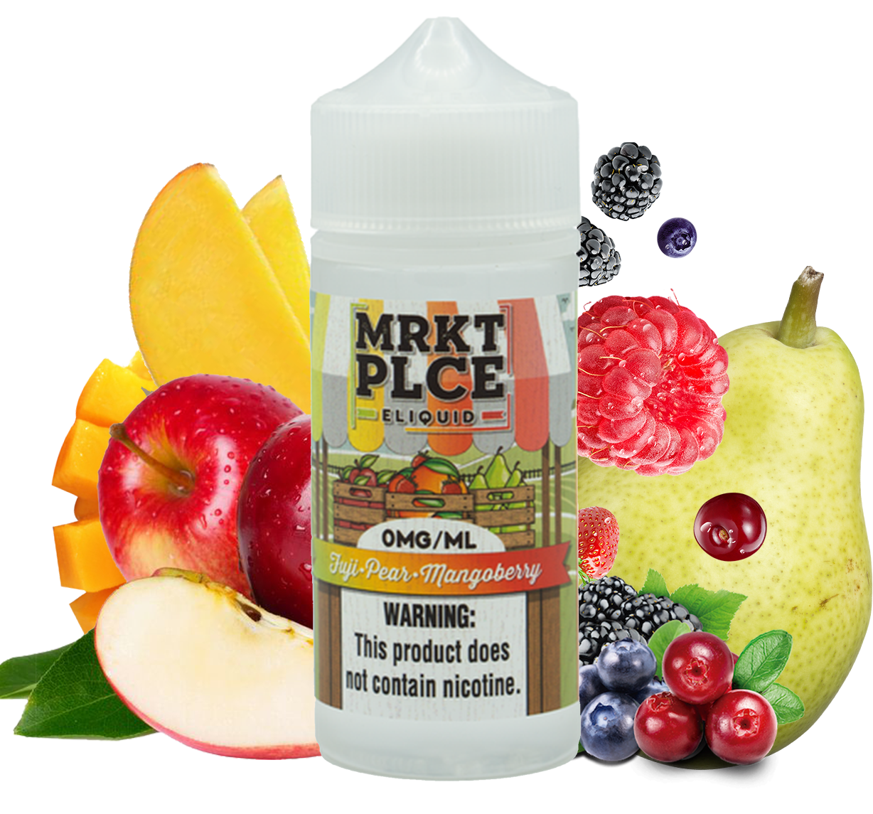 MRKT PLCE - Fuji Pear Mangoberry - 100ML Vape Juice