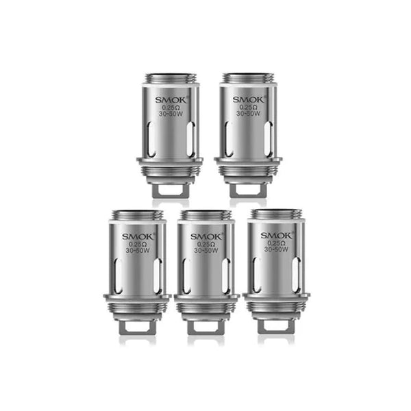 Smok Vape Pen 22 0.25 Replacement Coils, 5 shown in one row of 3 and one of 2.